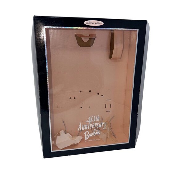 1998 40th Anniversary Barbie Doll #21384 Collector Edition Black Gown Roses - Picture 8 of 10